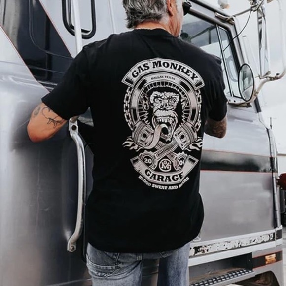 NWOT GAS MONKEY GARAGE T-SHIRT. BOUGHT AT THEIR STORE IN DALLAS, TEXAS. - Picture 3 of 5